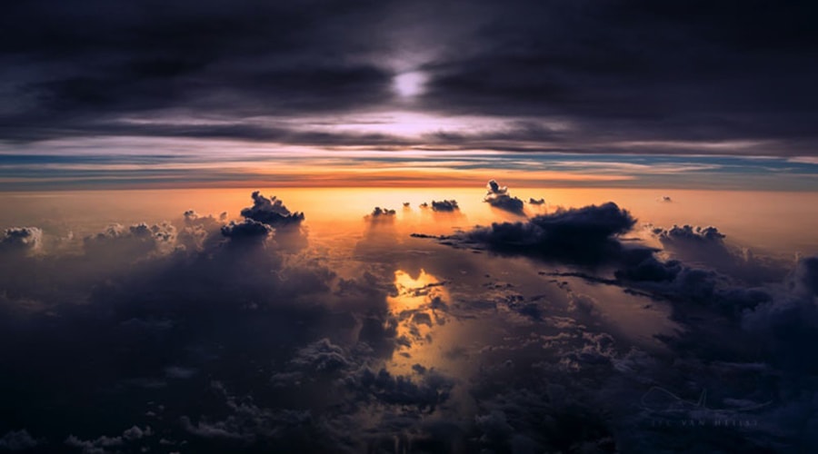 تصویر زیبا از کابین خلبان